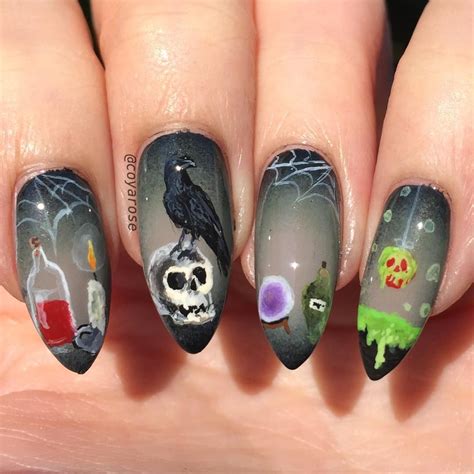 Whimsical Witchy Vibes: Cute Nail Inspiration for a Charming Look